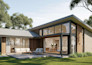 do 3d architectural models, facade, exterior house rendering